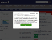 Tablet Screenshot of beurs.nl